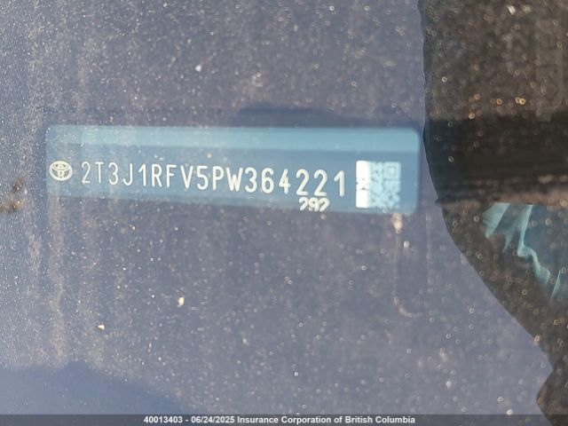 2T3J1RFV5PW364221 Toyota a25a-fks