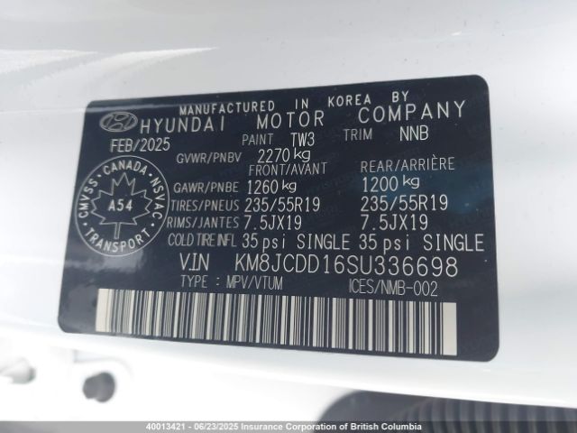 KM8JCDD16SU336698 Hyundai t-gdi gamma ii
