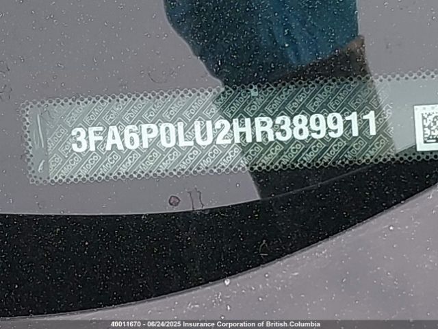 3FA6P0LU2HR389911 Ford 2.0l 4v atk hev