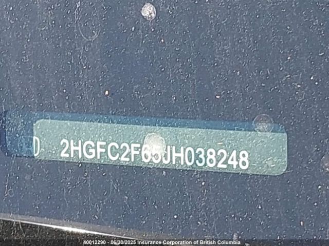2HGFC2F65JH038248 Honda k20c2