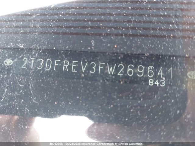 2T3DFREV3FW269641 Toyota 2ar-fe