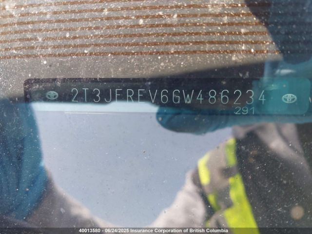 2T3JFREV6GW486234 Toyota 2ar-fe