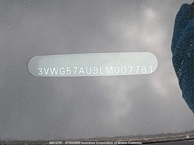 3VWG57AU9LM007781 Volkswagen Golf