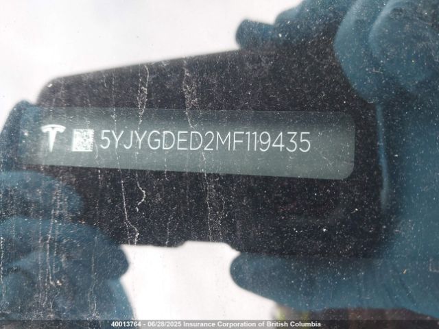 5YJYGDED2MF119435 Tesla Model Y