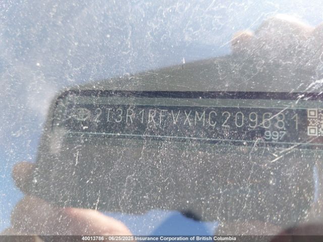 2T3R1RFVXMC209681 Toyota a25a-fks