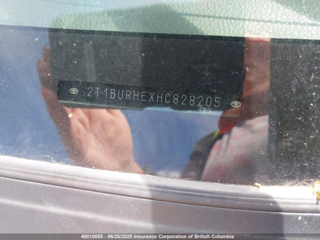 2T1BURHEXHC828205 Toyota 2zr-fe