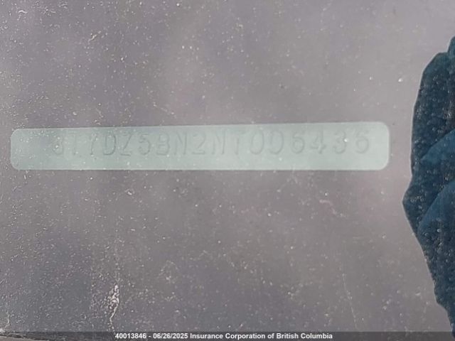 3TYDZ5BN2NT006436 Toyota 2gr-fks