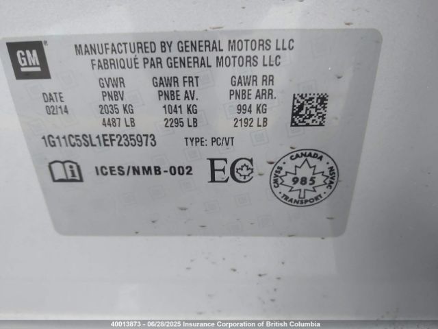 1G11C5SL1EF235973 Chevrolet lkw