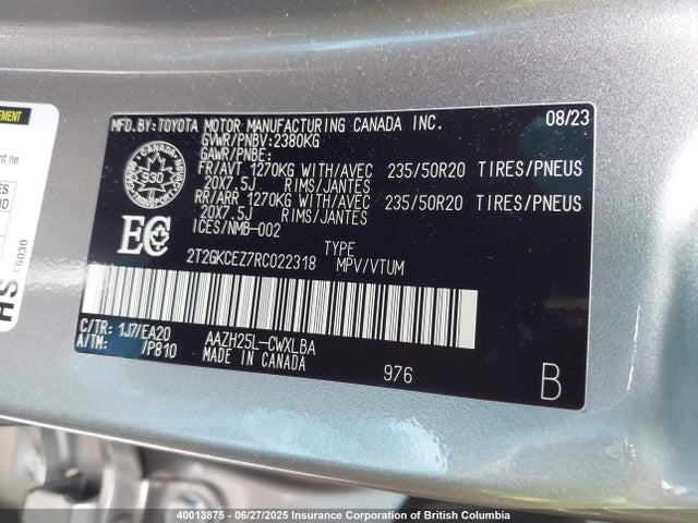 2T2GKCEZ7RC022318 Lexus a25a-fxs, 5nm+4nm
