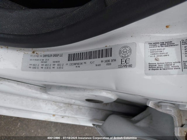 1C3CCCAB0FN601348 Chrysler 2015