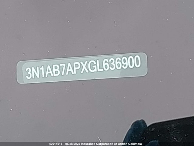 3N1AB7APXGL636900 Nissan 2016