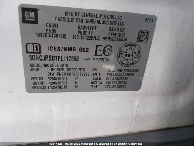 3GNCJRSB7FL117882 Chevrolet LUV