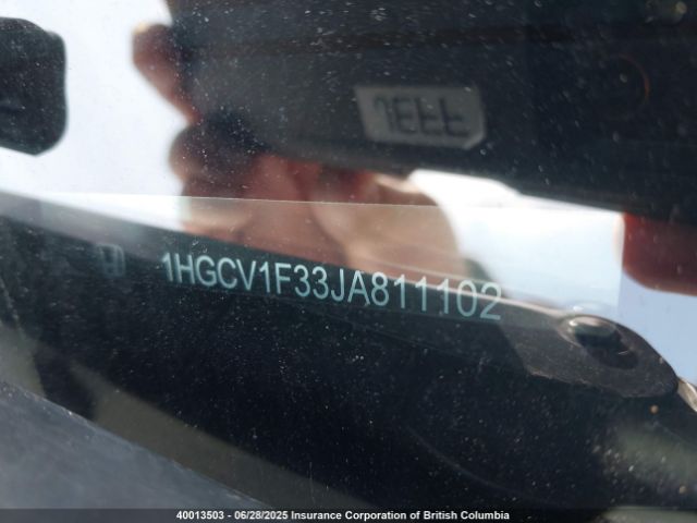 1HGCV1F33JA811102 Honda l15be
