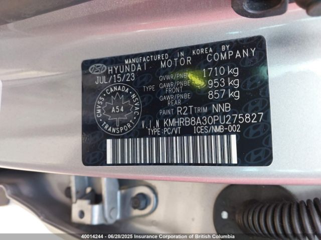 KMHRB8A30PU275827 Hyundai gamma ii