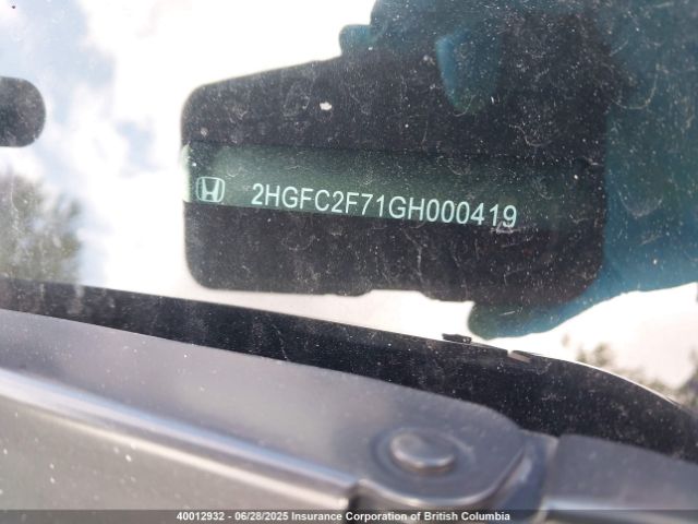 2HGFC2F71GH000419 Honda k20c2