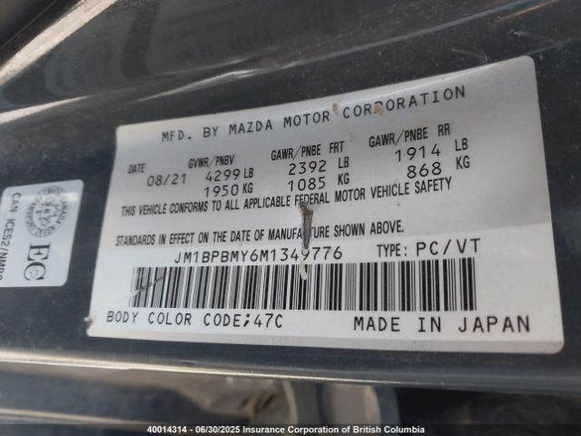 JM1BPBMY6M1349776 Mazda py turbo