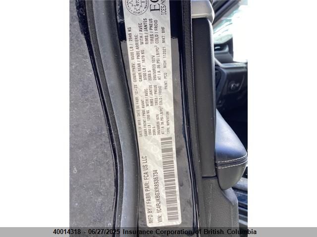 1C4RJKBGXR8936734 Jeep GRAND CHEROKEE L