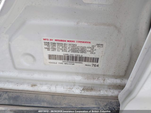 JA4JZ4AX2EZ605891 Mitsubishi sohc mivec