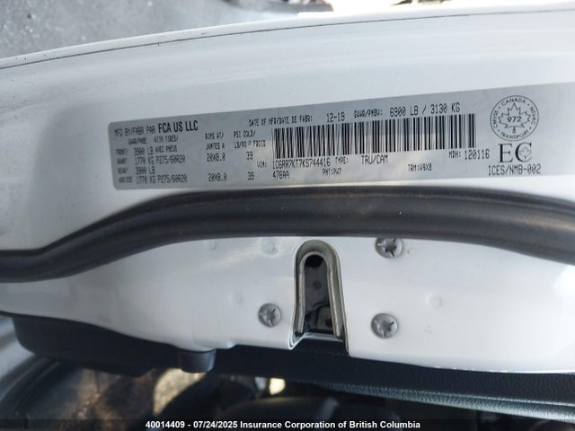 RAM 1500 2019 1C6RR7KT7KS744416 Image 9