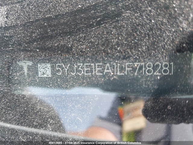 5YJ3E1EA1LF718281 Tesla 2020