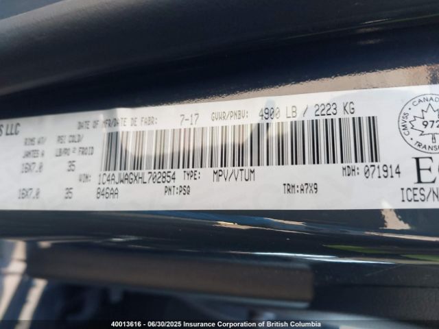 1C4AJWAGXHL702854 Jeep 2017