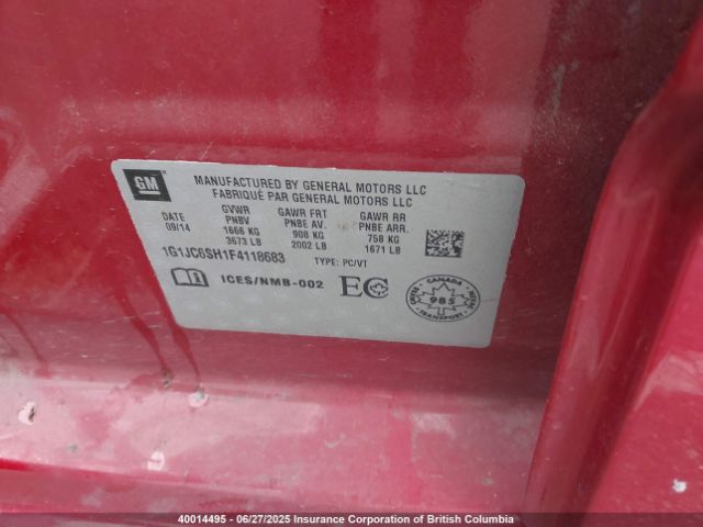 1G1JC6SH1F4118683 Chevrolet luw