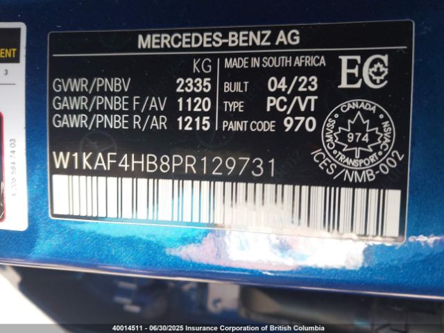 W1KAF4HB8PR129731 Mercedes-Benz m254