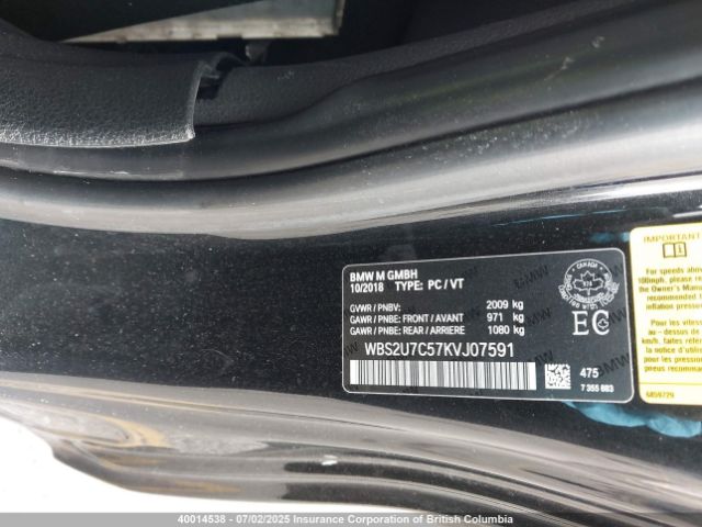 WBS2U7C57KVJ07591 BMW 2019