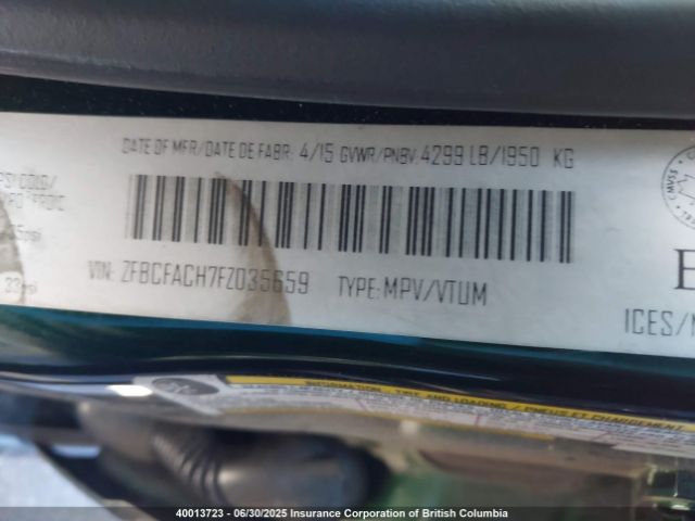 ZFBCFACH7FZ035659 Fiat 2015
