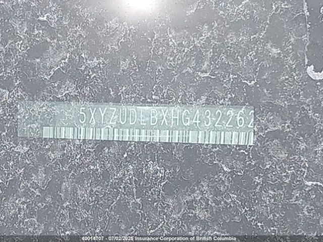 5XYZUDLBXHG432262 Hyundai gdi theta ii