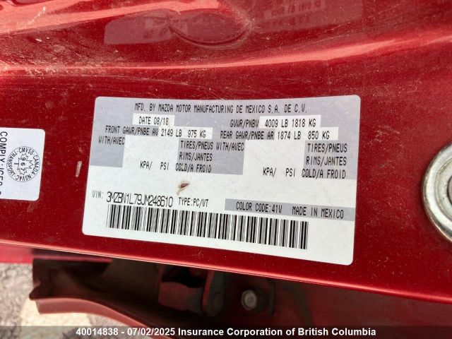 3MZBN1L79JM248610 Mazda pe