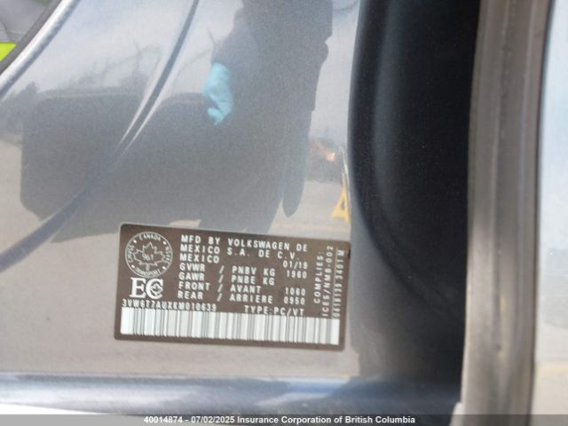 3VW6T7AUXKM010639 Volkswagen 2019