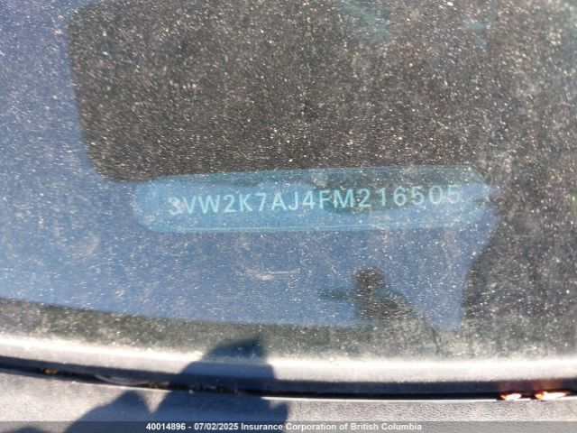 3VW2K7AJ4FM216505 Volkswagen 2015