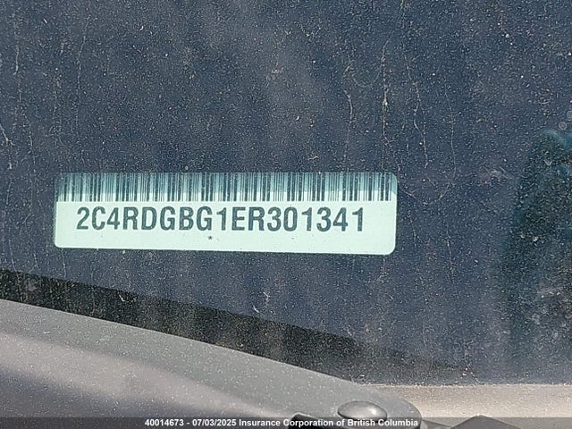2C4RDGBG1ER301341 Dodge Grand Caravan
