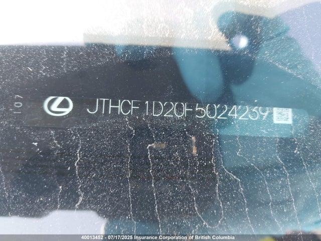 JTHCF1D20F5024239 Lexus 4gr-fse