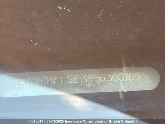 2GKFLSEK9H6300165 GMC lea - sidi: spark ignited direct injection, e85 max, alum
