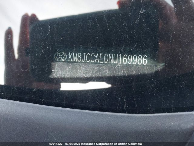 KM8JCCAE0NU169986 Hyundai gdi theta iii
