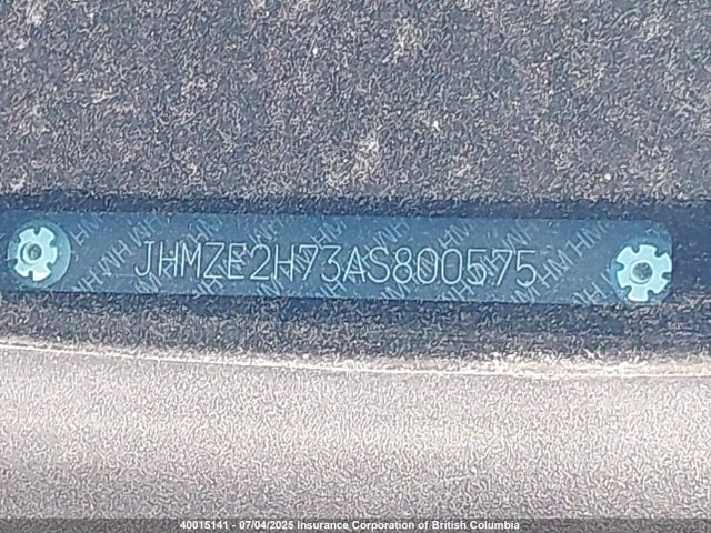 40015141 :رقم المزاد ، JHMZE2H73AS800575 vin ، 2010 Honda Insight Ex مزاد بيع