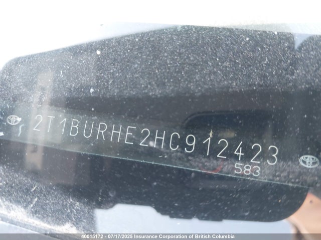 2T1BURHE2HC912423 Toyota 2zr-fe