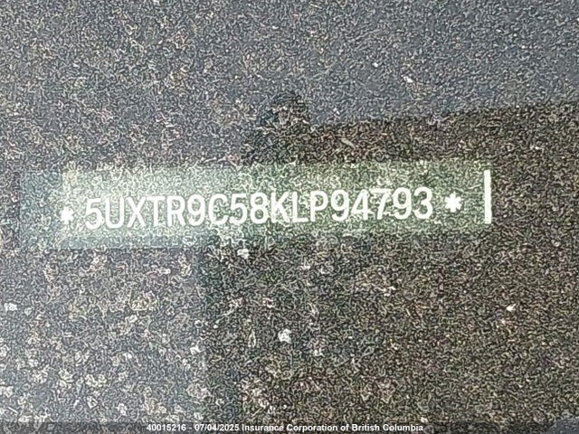 5UXTR9C58KLP94793 BMW X3