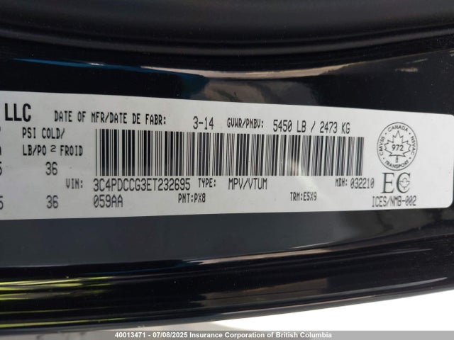 3C4PDCCG3ET232695 Dodge 2014