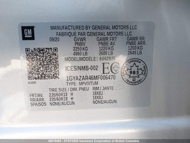 1GYAZAR46MF006470 Cadillac lsy - sidi, vvt, alum, var 3