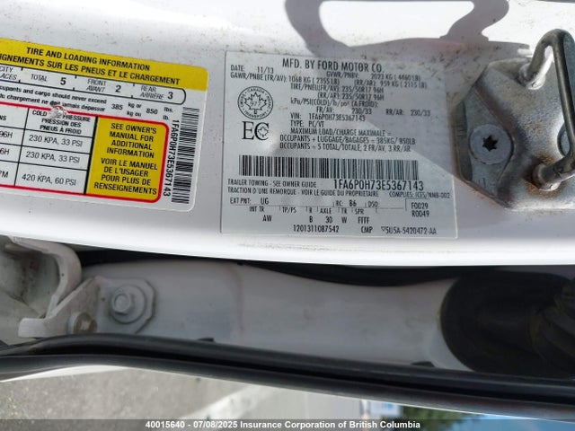 Ford FUSION SE 2014 1FA6P0H73E5367143 Image 15