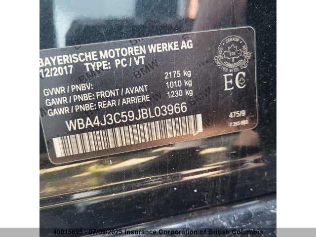 WBA4J3C59JBL03966 BMW 2018
