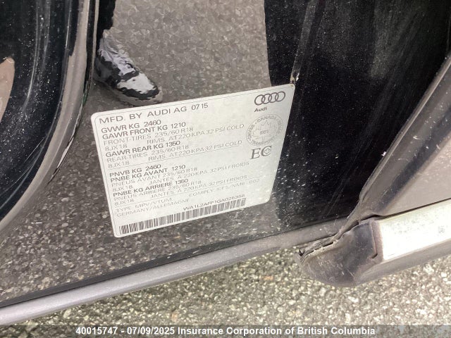WA1L2AFP1GA025358 Audi flex fuel - e85