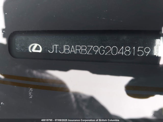 Lexus 8ar-fts 2016 JTJBARBZ9G2048159 Image 9
