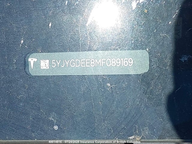 5YJYGDEE8MF089169 Tesla Model Y