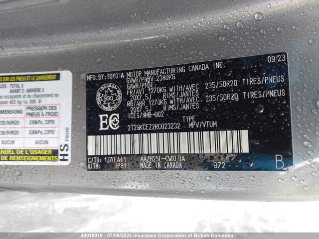 2T2GKCEZ2RC023232 Lexus a25a-fxs, 5nm+4nm