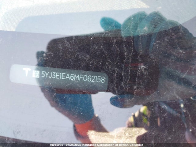 5YJ3E1EA6MF062158 Tesla MODEL 3