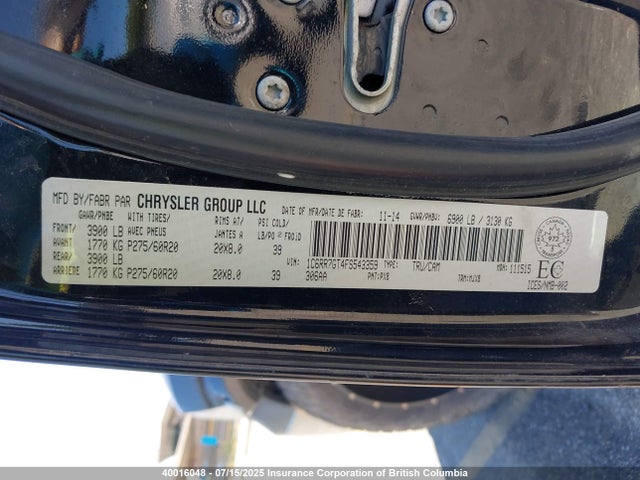 1C6RR7GT4FS543359 RAM 2015